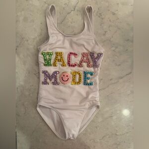 Lola + The Boys White Swimsuit